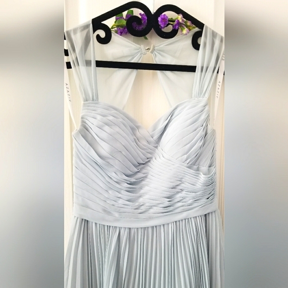Azazie Bridesmaid/Wedding Guest Dress in Mist (Light Blue) A8 - Picture 7 of 11